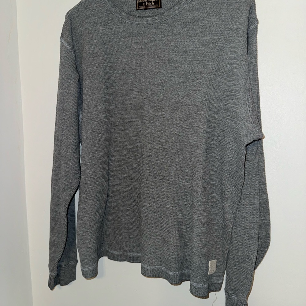 Abercrombie & Fitch Charcoal Long Sleeve Tee